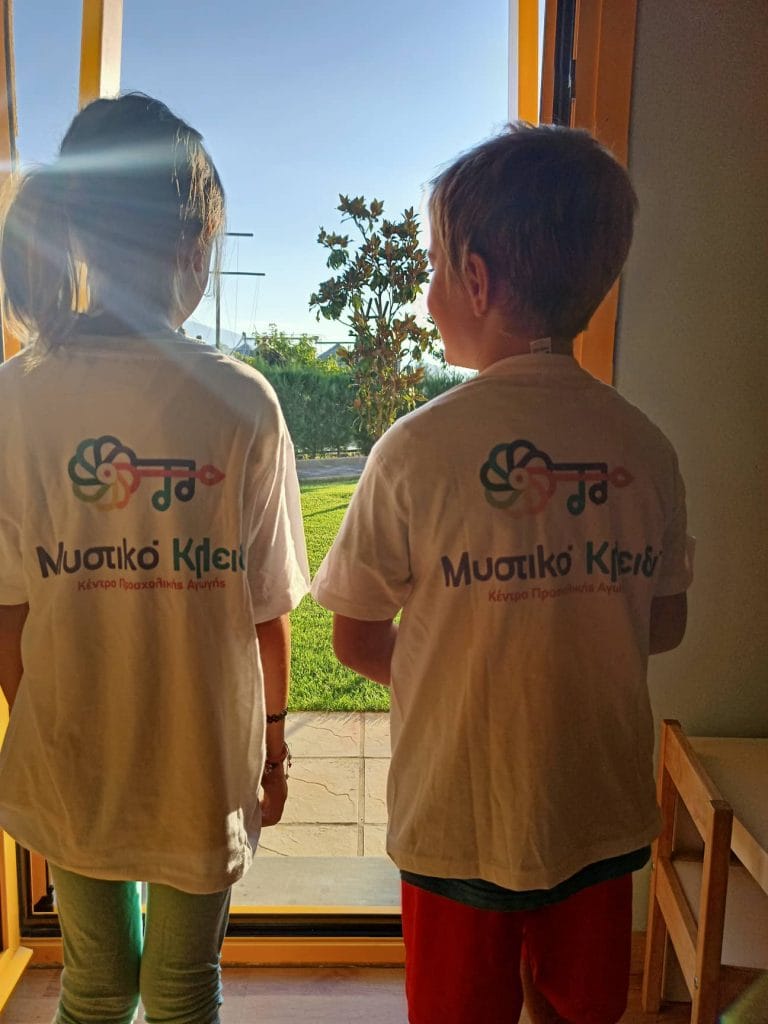 Children at Mystiko Kleidi will be wearing a Moki band pedometer to track their steps and activity while at school